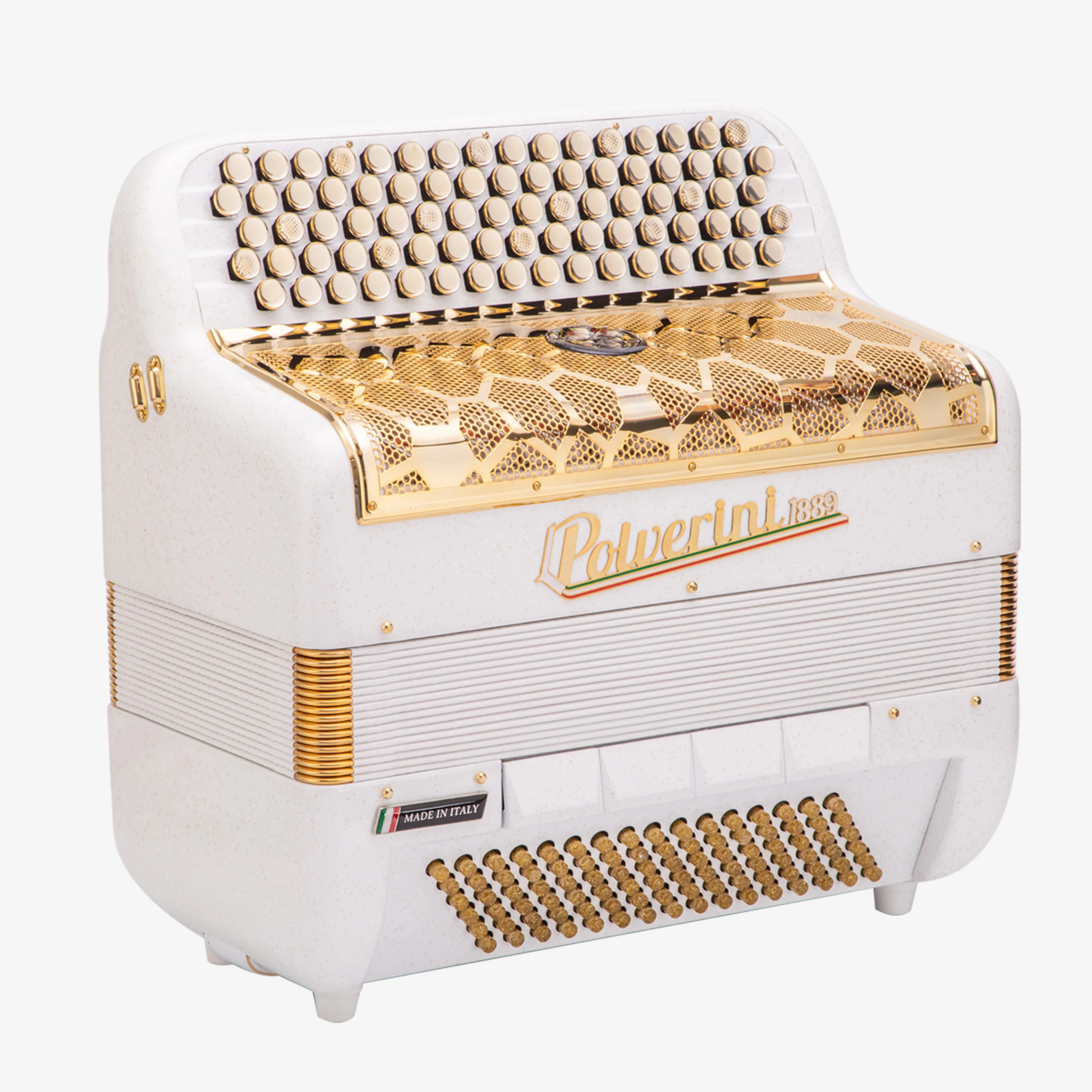 B96 III accordion white - angled view