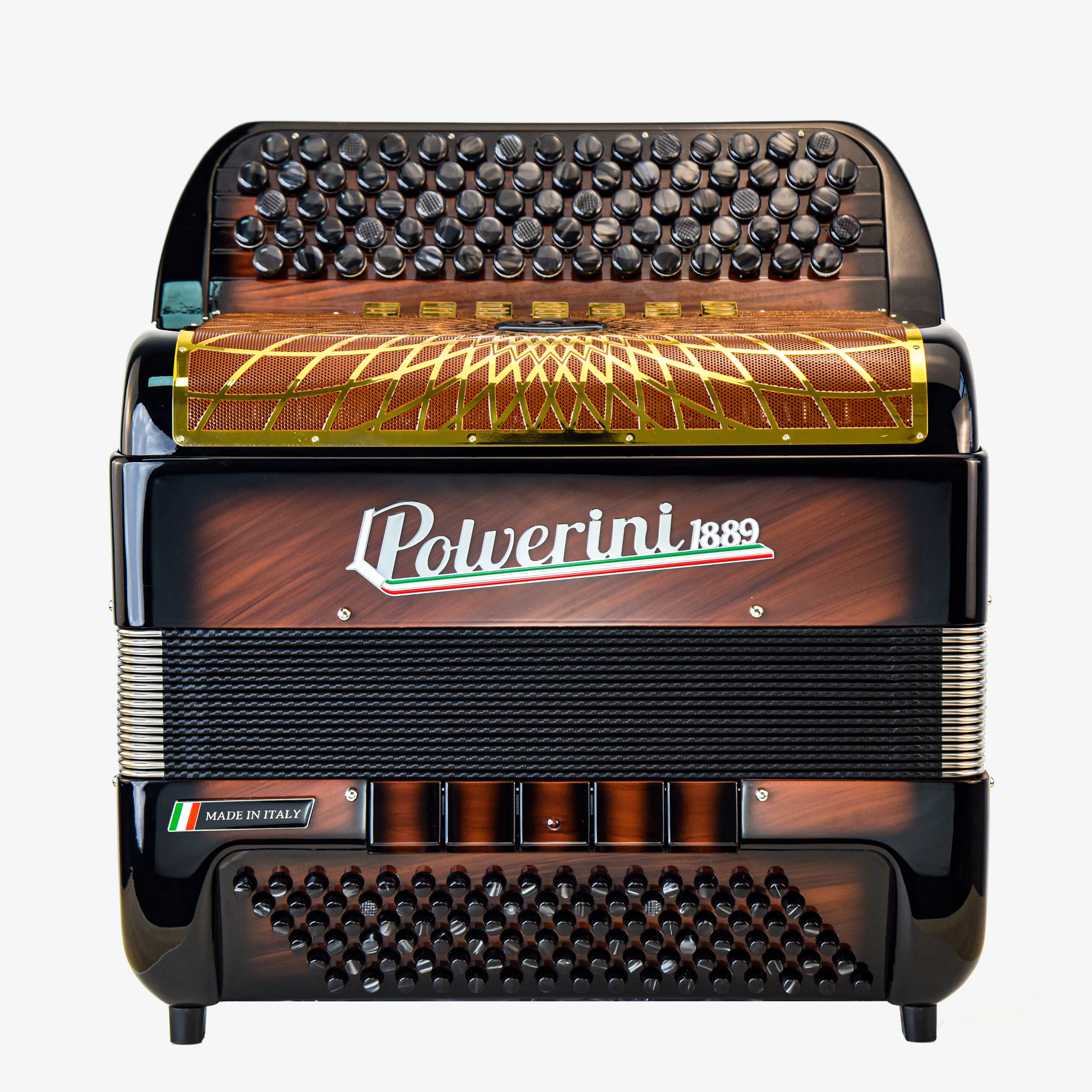 B96IIIS button accordion chocolate