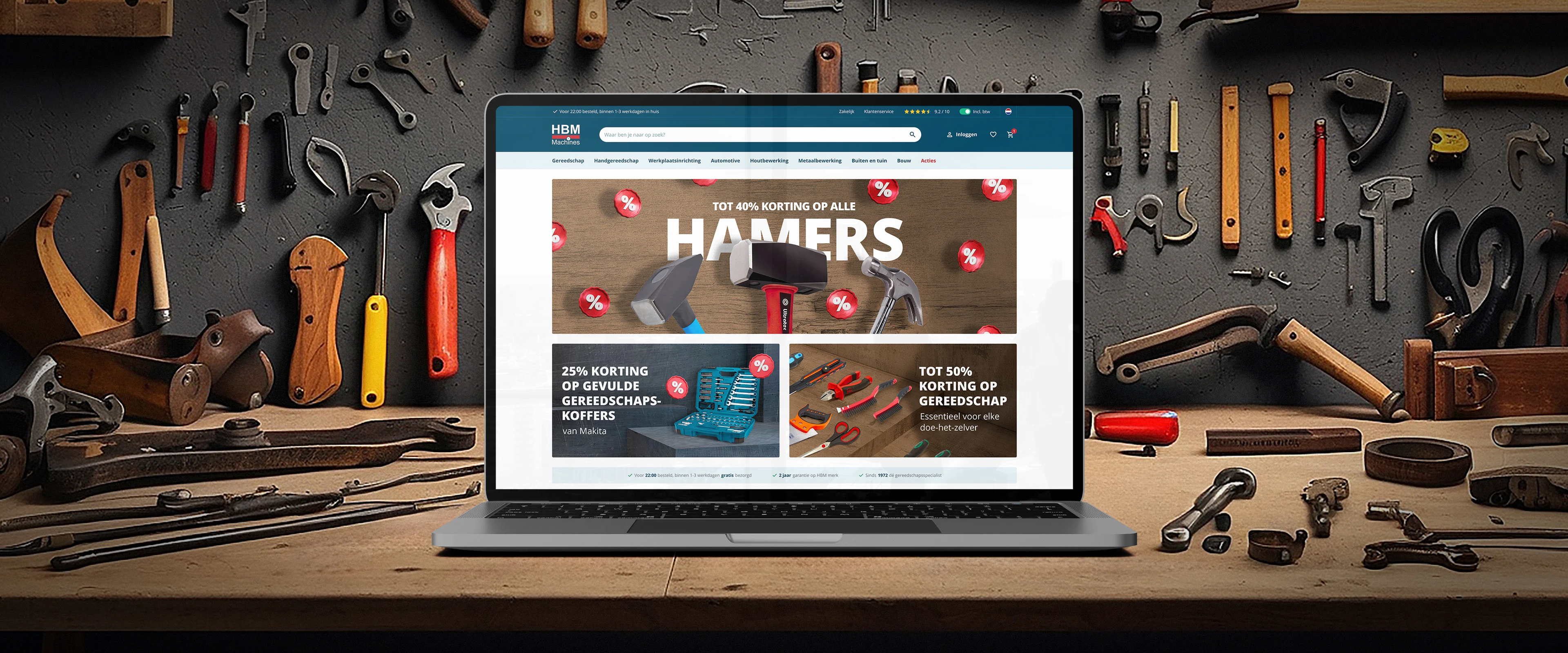 Image of HBM Machines website