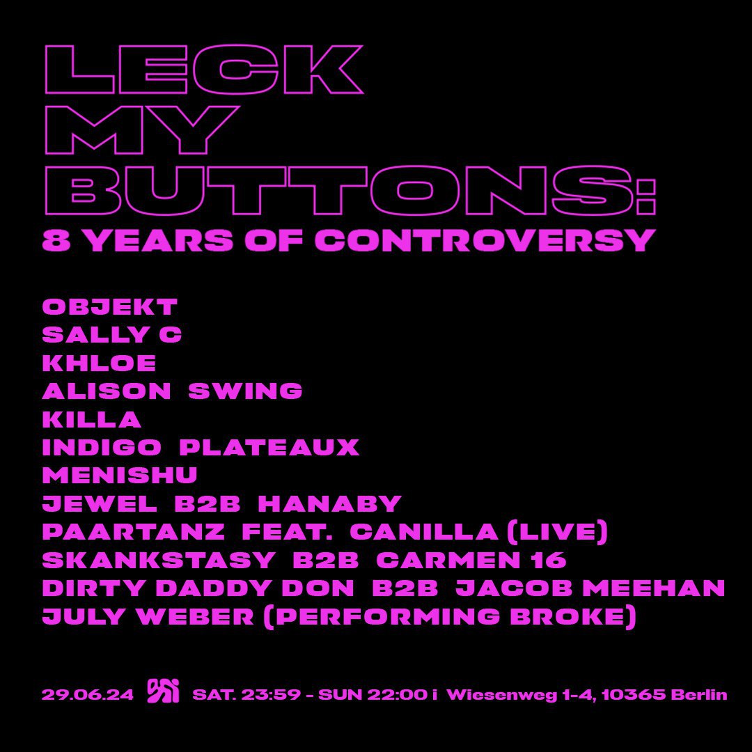 Leck my Buttons sticker by Fran Marcos