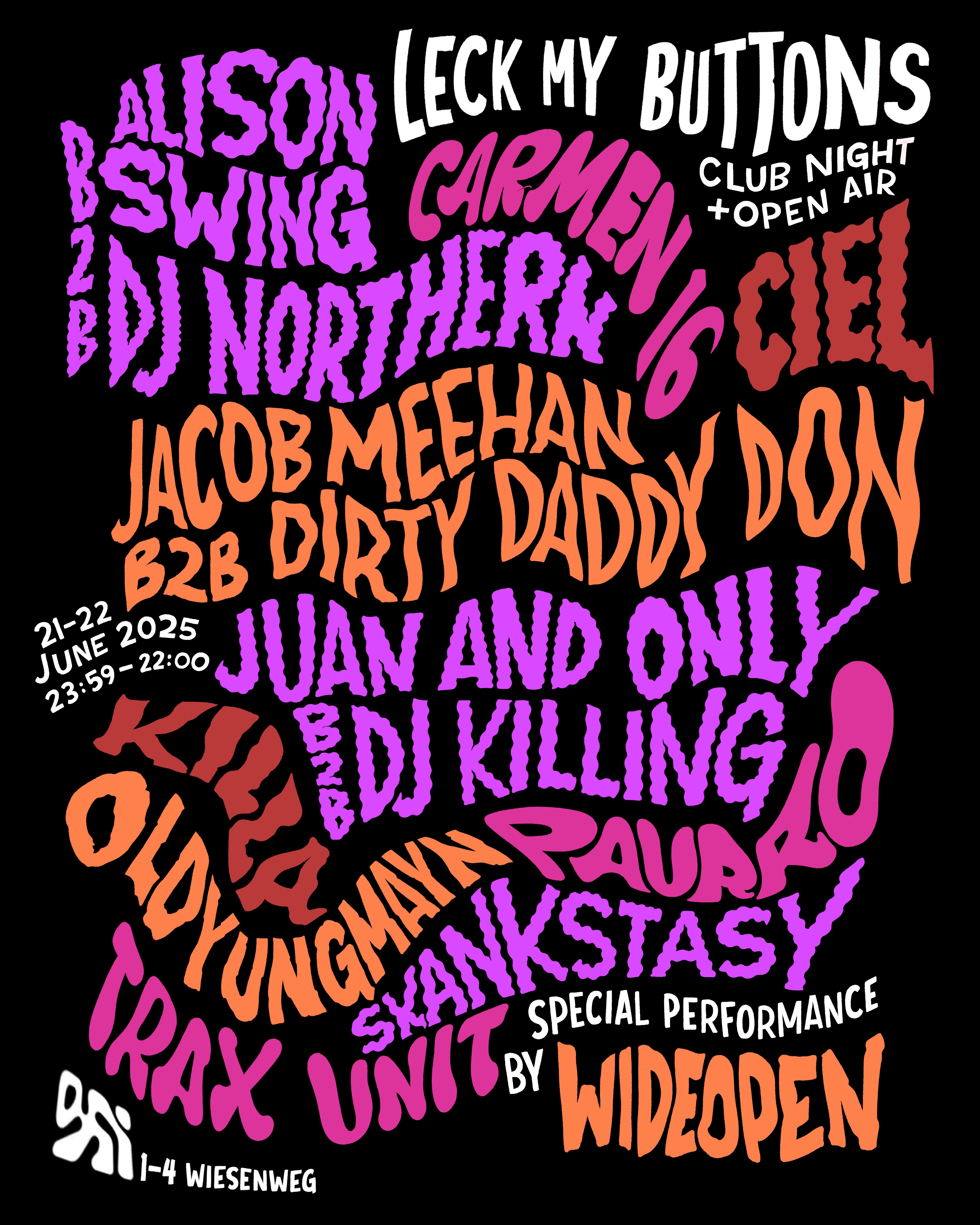 Leck my Buttons 3 sticker by Eric Kostiuk Williams