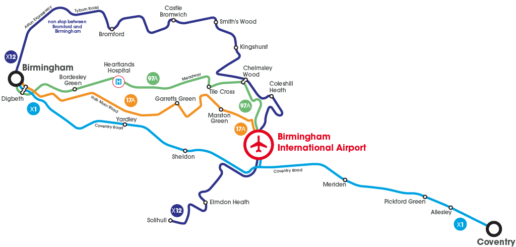 National Express Bus Network Map