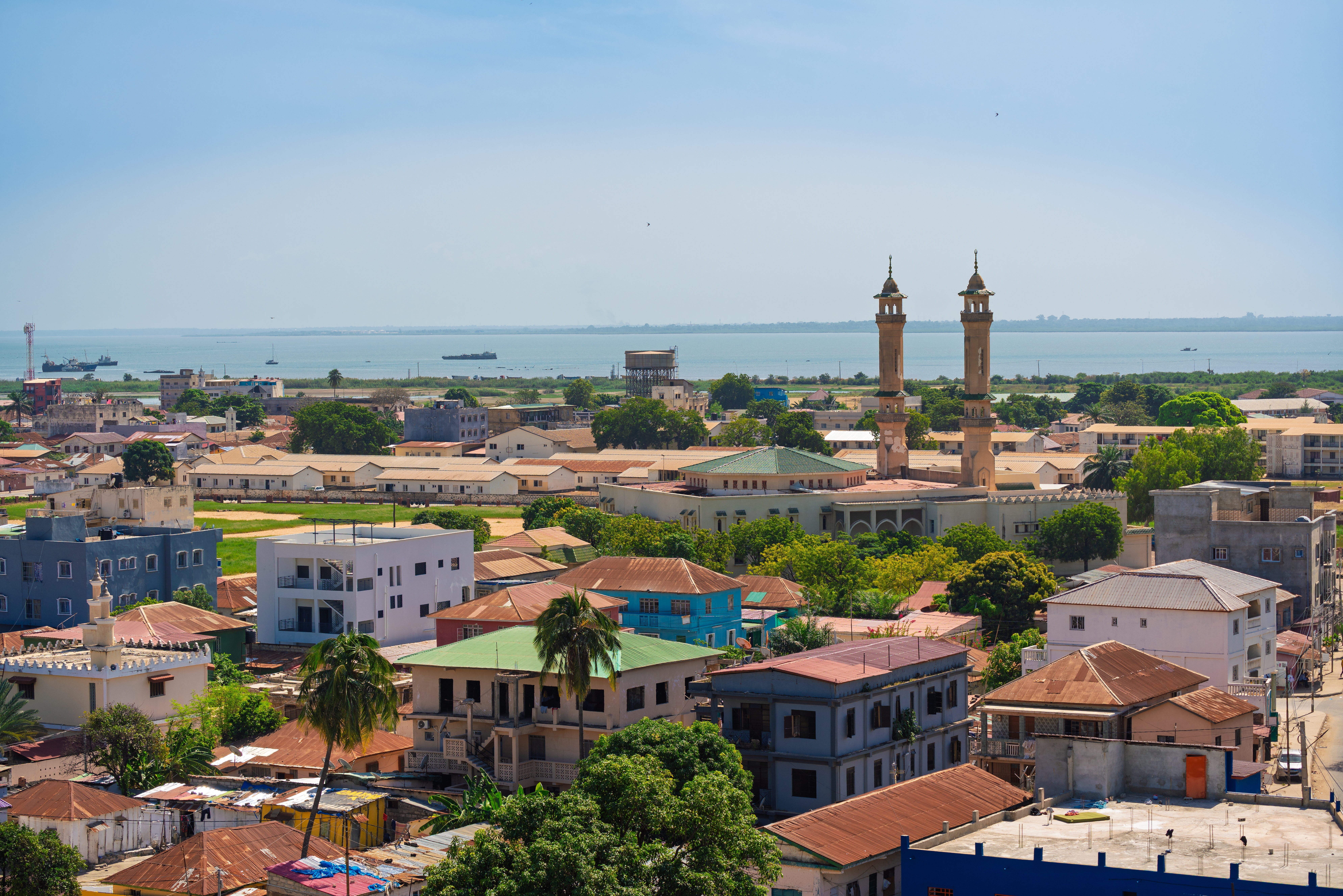 Ariel view of Banjul
