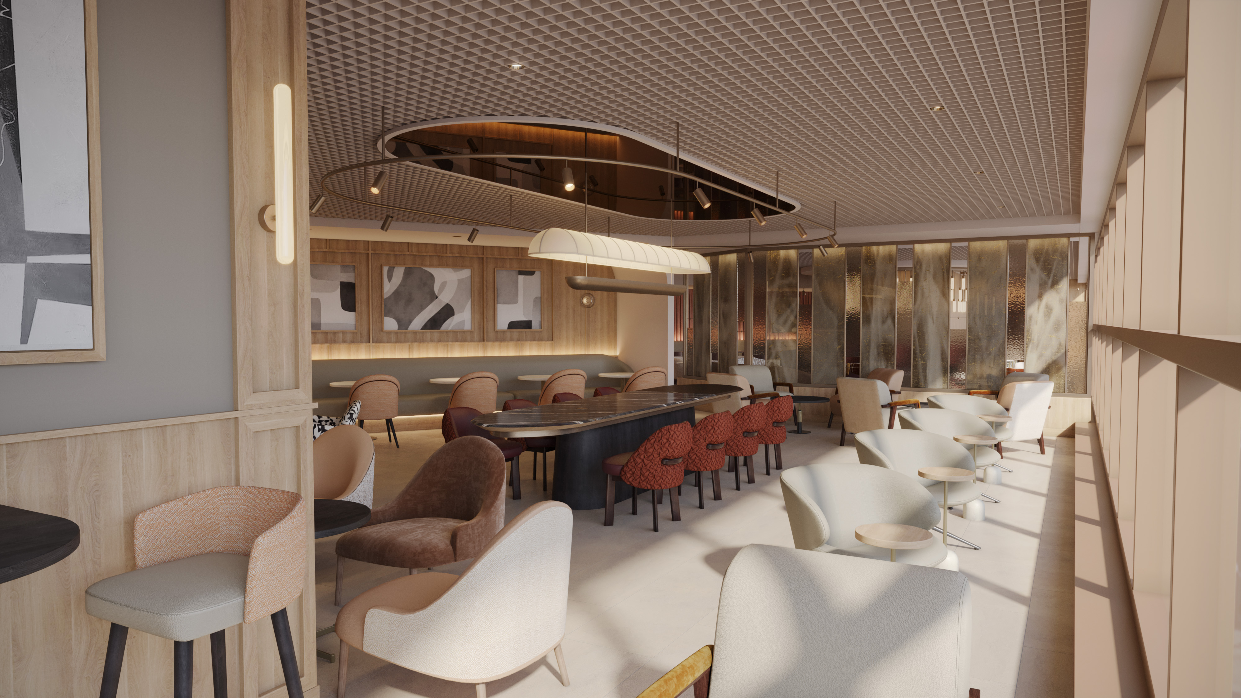 Picture of tables and chairs in Luxe by Aspire Lounge