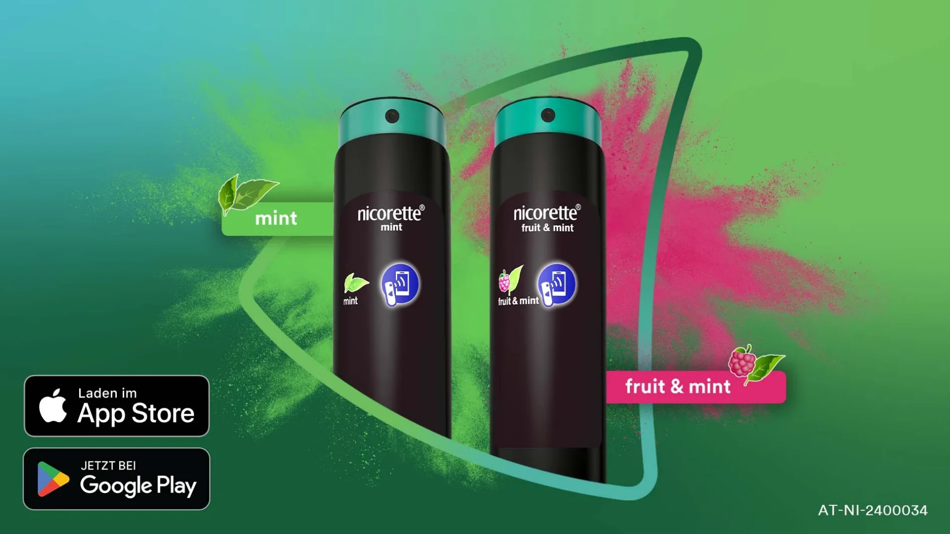 NICORETTE® Spray: Lindert akutes Rauchverlangen in 30 Sekunden mit 2 Sprühstößen und ist mit Tracking-App verfügbar!