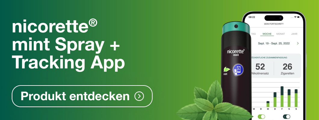 nicorette Spray fruit & mint mit kostenloser App – Produkt entdecken