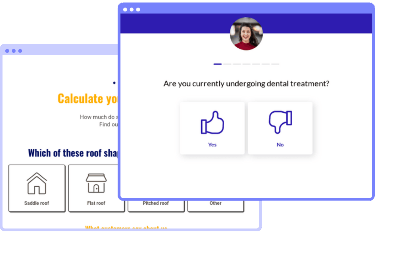 Heyflow screenshots - dental treatment question