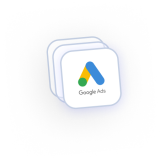 Google Ads-Logo gestapelt