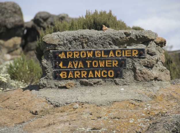 Three of the most popular points on Mount Kilimanjaro! 