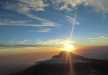 sunrise seen over the distant mawenzi peak!