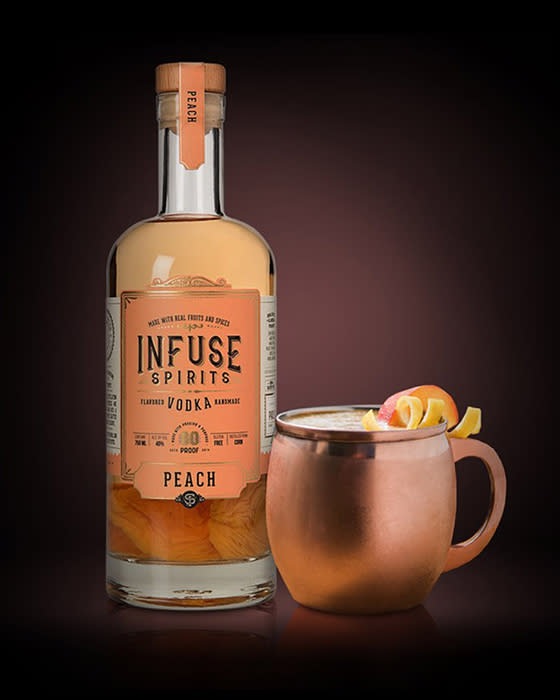 Recipe - Infuse Spirits Georgia Peach Mule - Featured Image