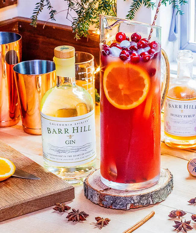 Barr Hill Gin Spiced Holiday Punch