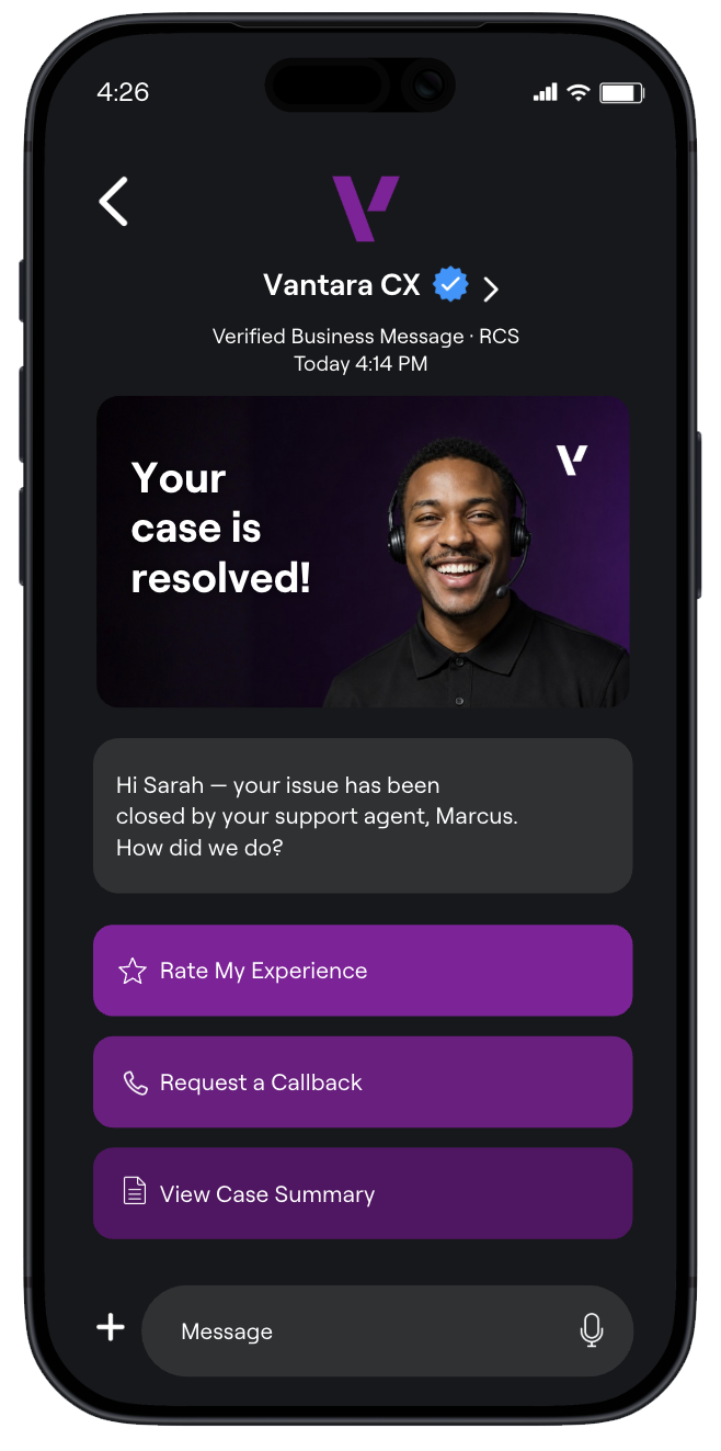 CCaas Feature Vantara