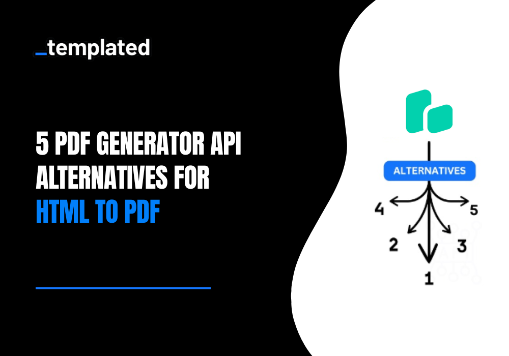 Top 5 PDF Generator API Alternatives for HTML to PDF in 2026