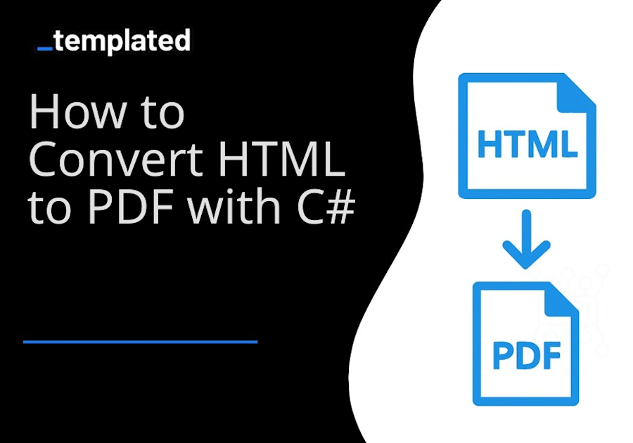 How To Convert HTML to PDF with C#