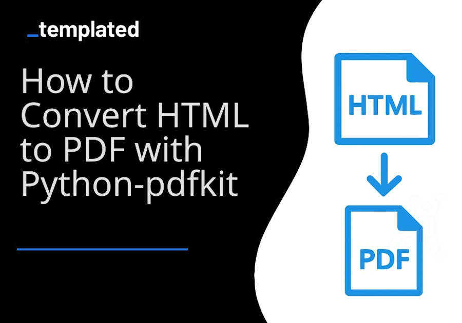 How to Convert HTML to PDF with python-pdfkit