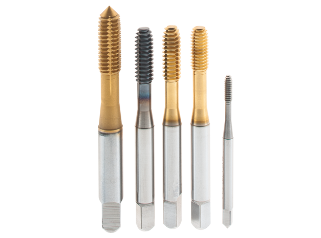 Thread forming taps in different finishes