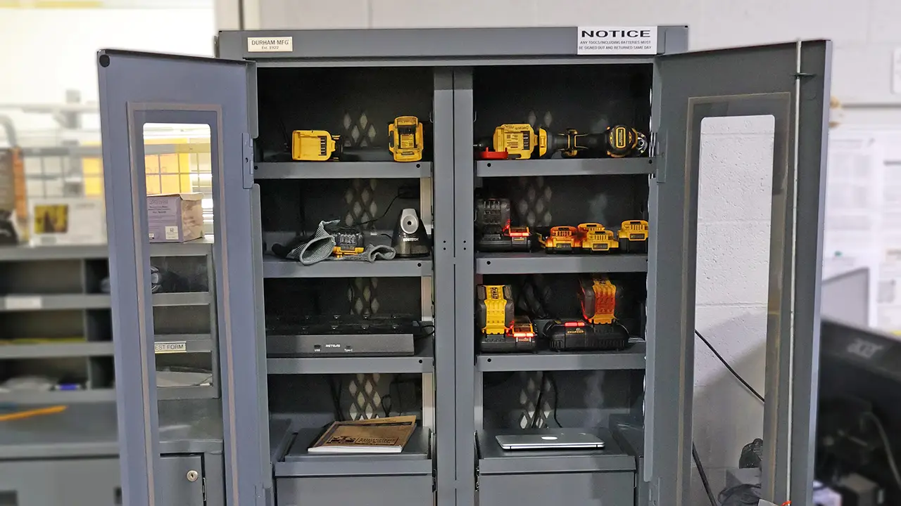 Durham MFG Secure Battery Charging Cabinet