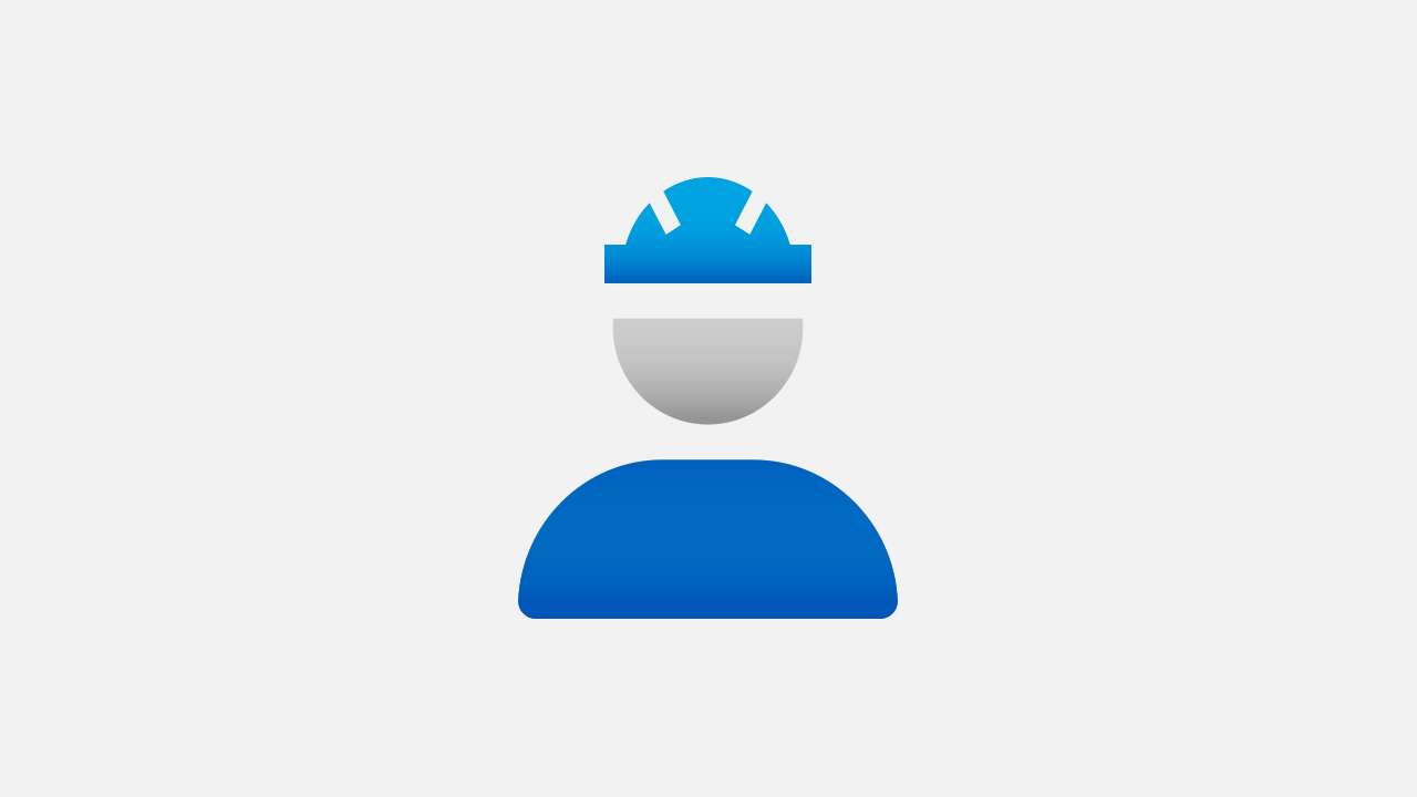 Icon of a construction worker or contractor wearing a blue hard hat, representing the 6S Lean Principle - Safety.