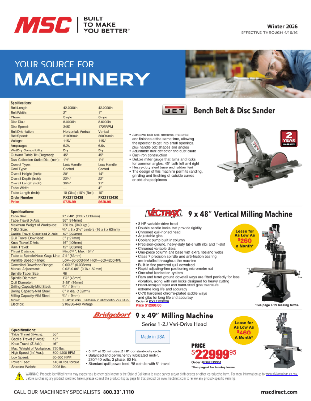 Machinery Sales Flyer Thumbnail