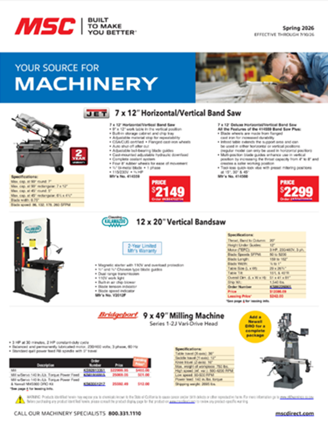Machinery Sales Flyer Thumbnail