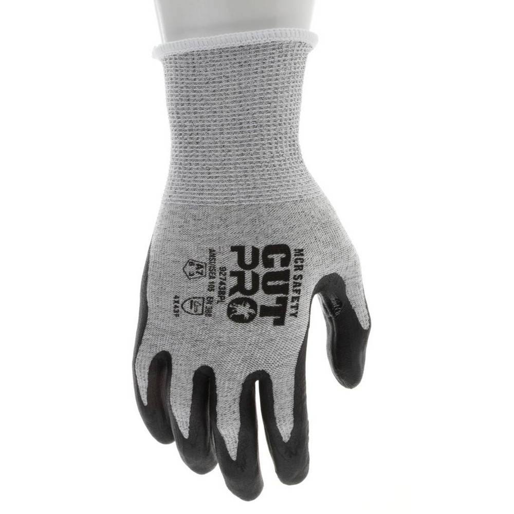 Gray and black cut-resistant glove