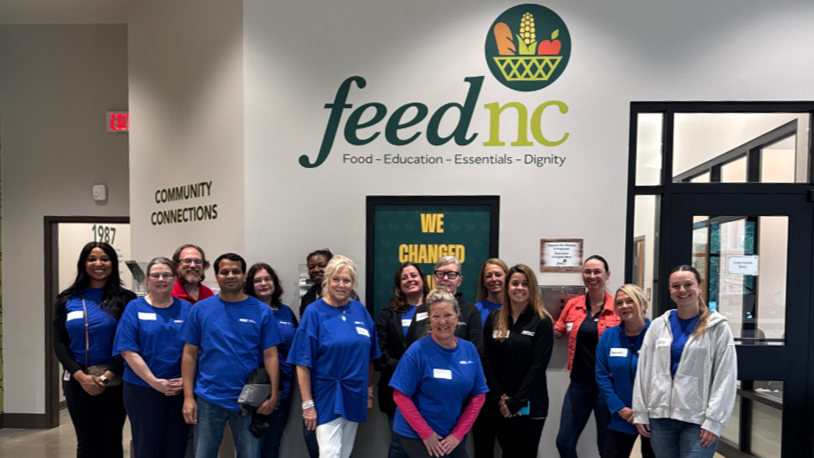 Community Relations Associates - Davidson Associates Volunteer with  FeedNC in Honor of World Hunger Day