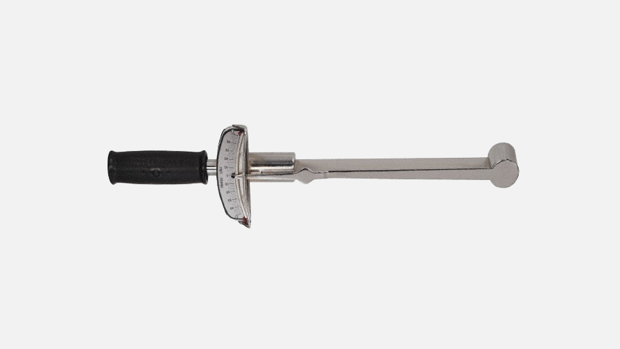 Flat beam torque wrench