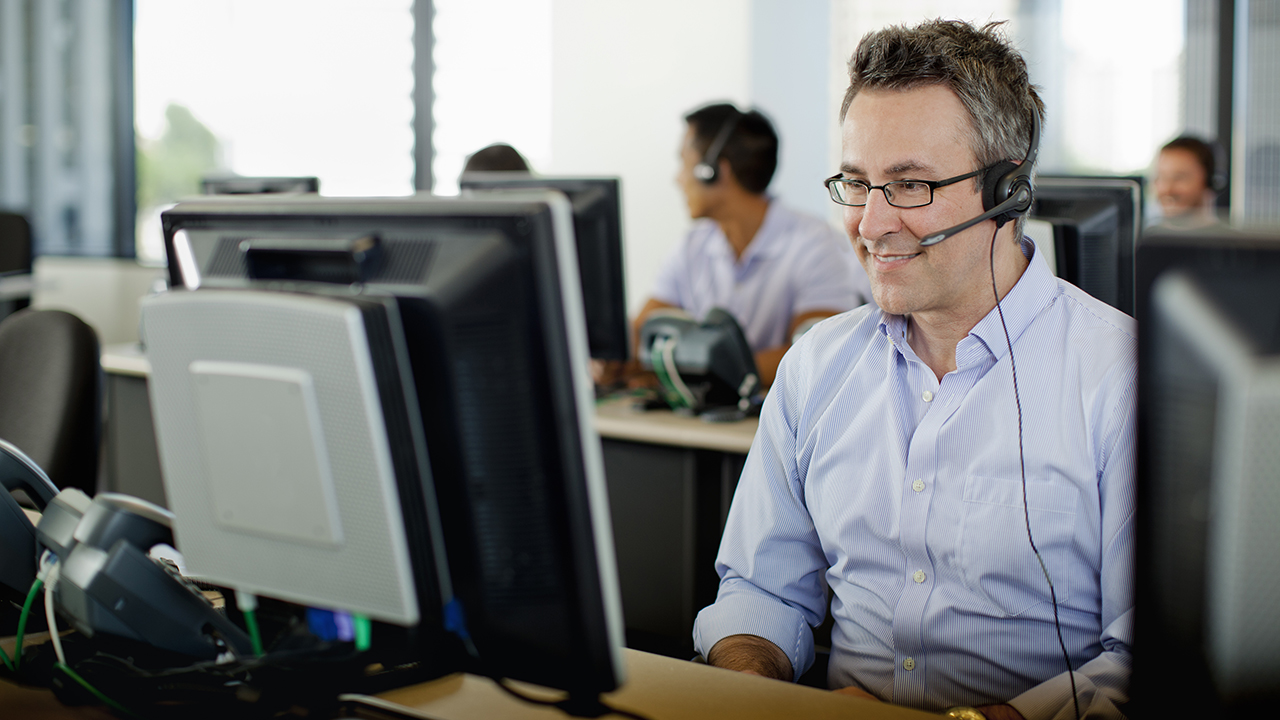 Image of male customer representative