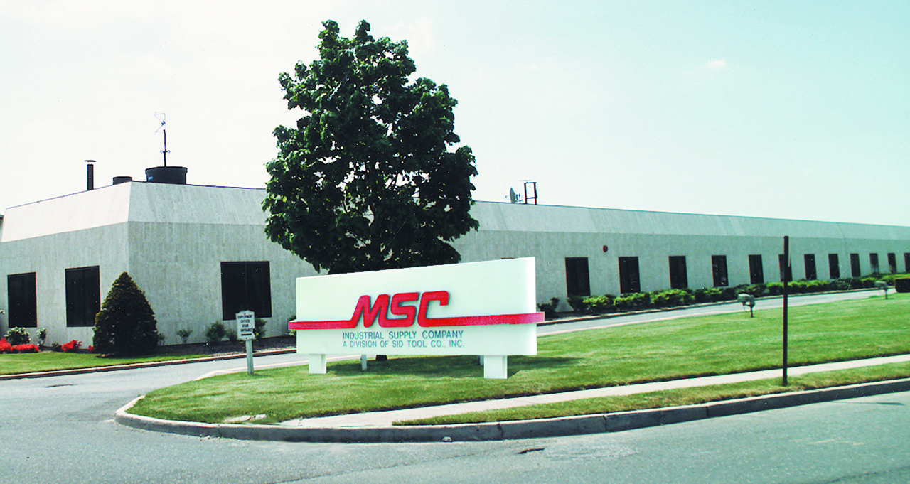 Exterior shot of MSC's campus building in Melville, NY in 1998