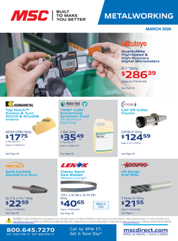 Metalworking Sales Flyer Thumbnail