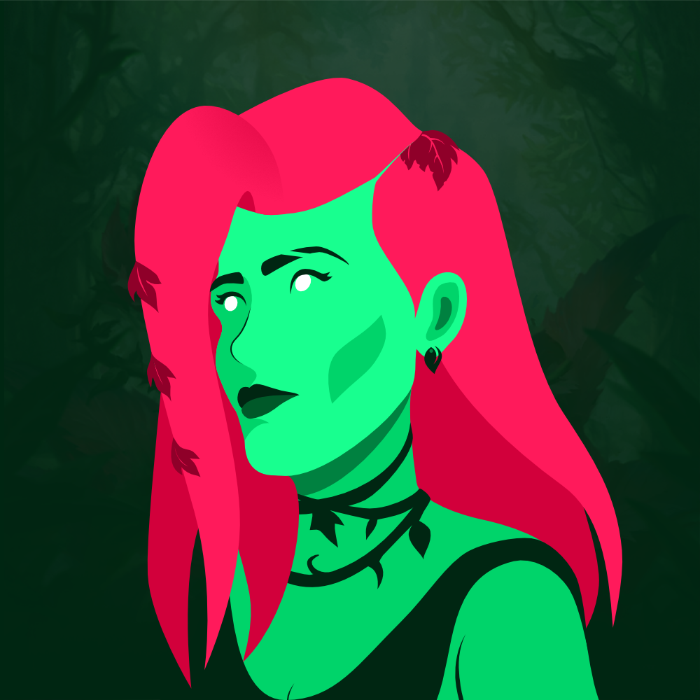 Design titled Poison Ivy Illustration