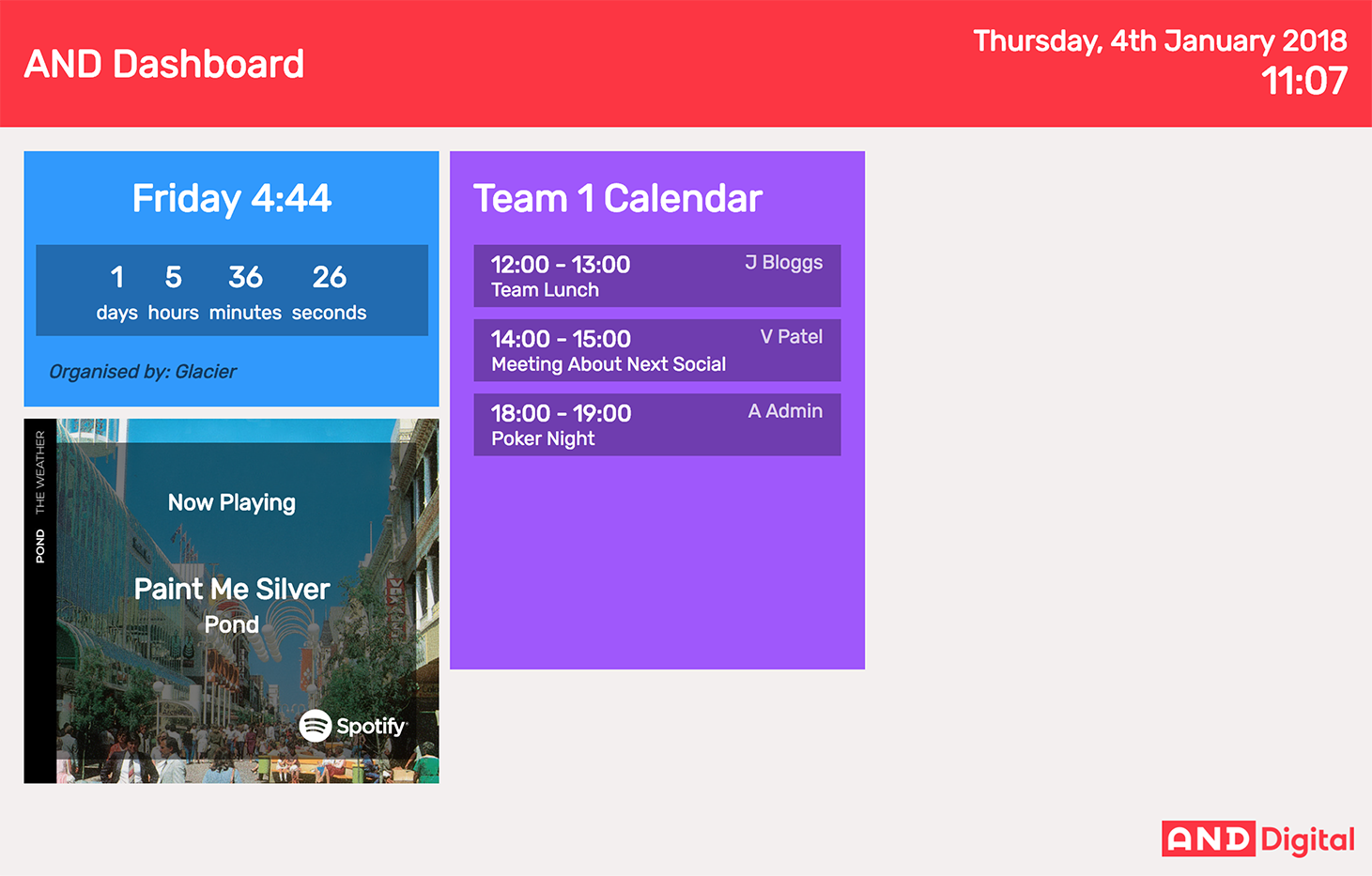 Screenshot of Clubhouse Dashboard