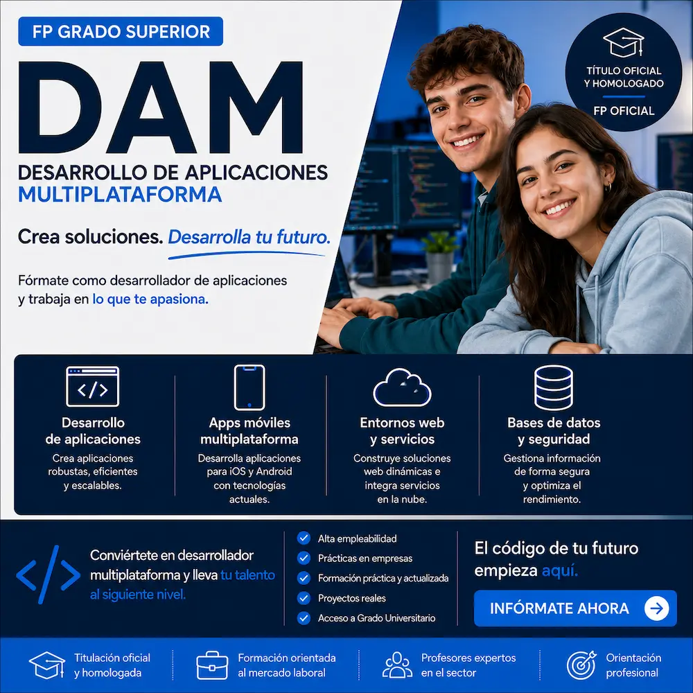 Ciclo Superior en desarrollo de aplicaciones multiplataforma