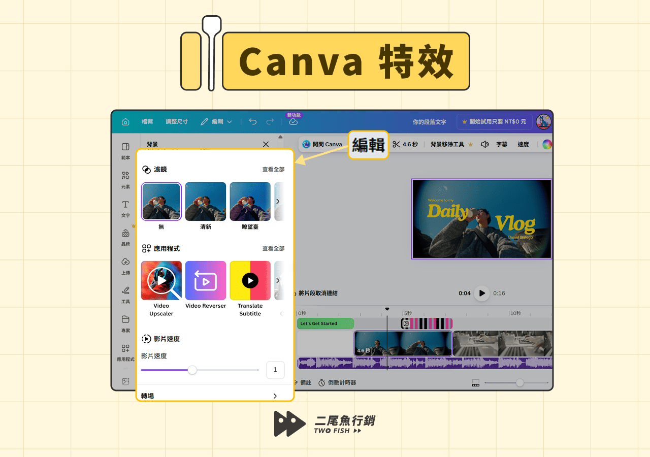 Canva 影片特效