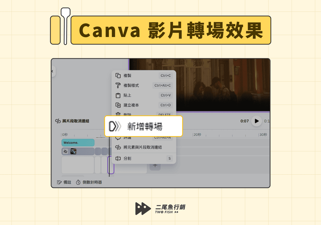 Canva 影片轉場效果