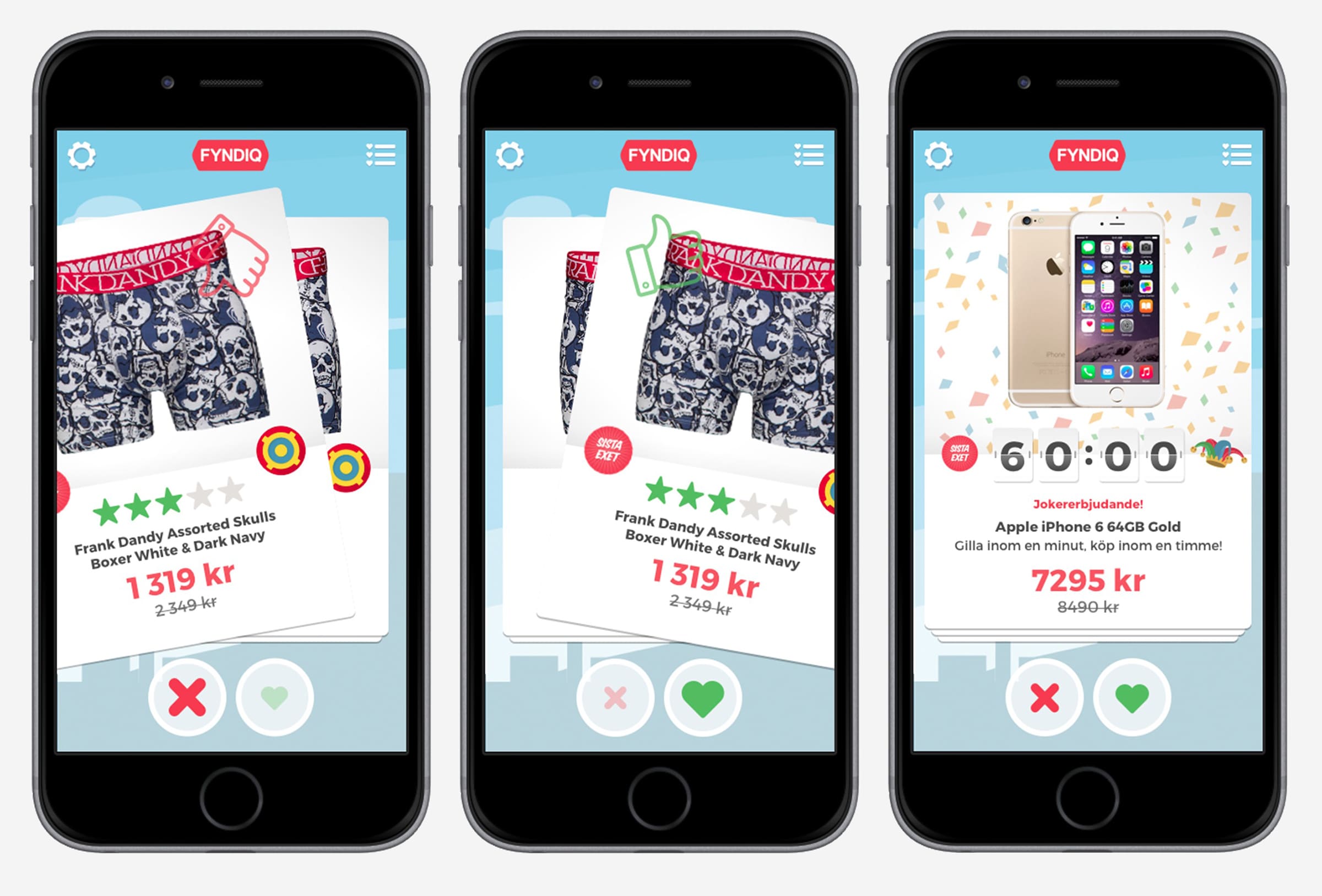 Fyndiq Fyndswipen swipe