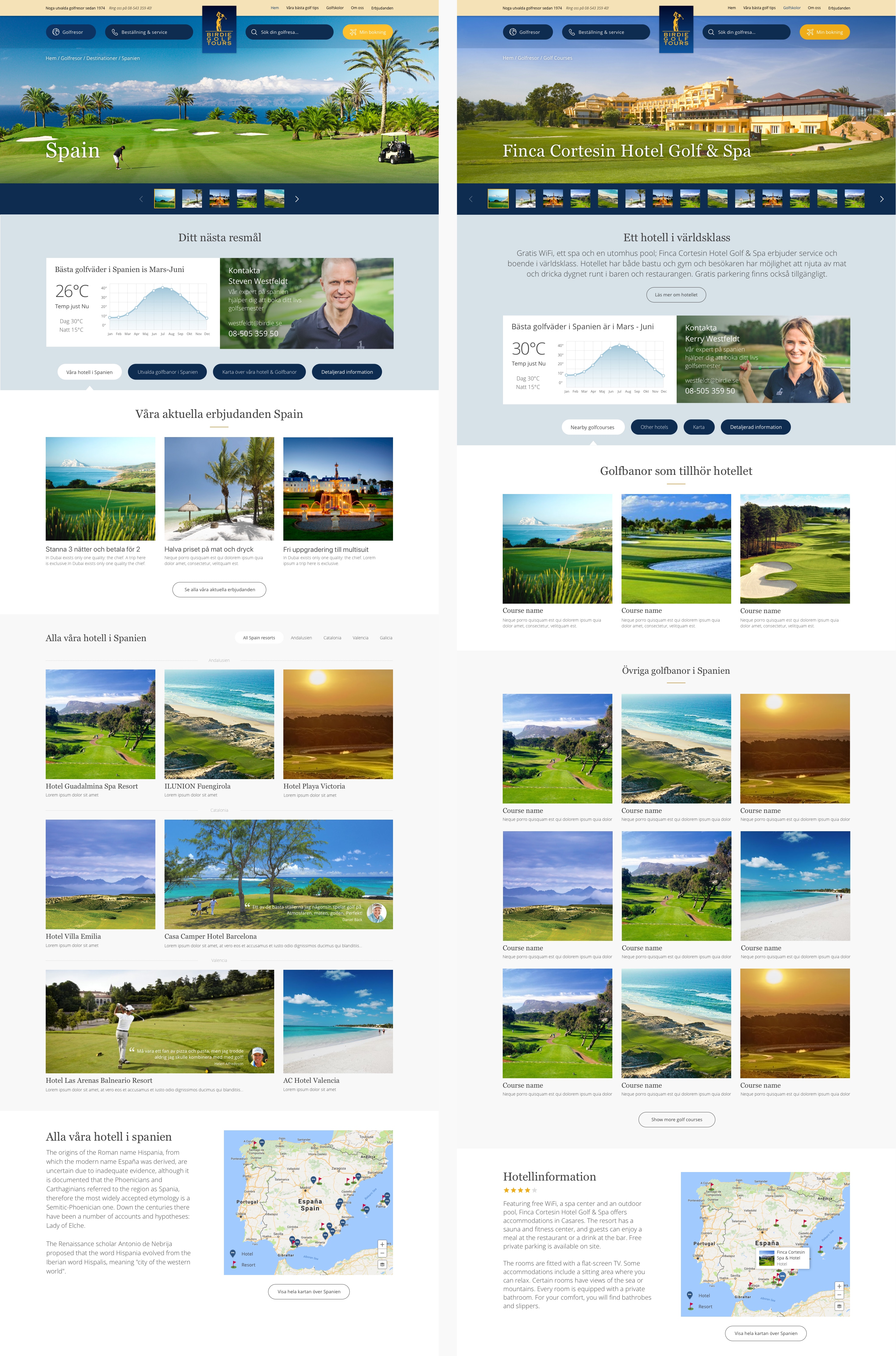 Birdie country hotels