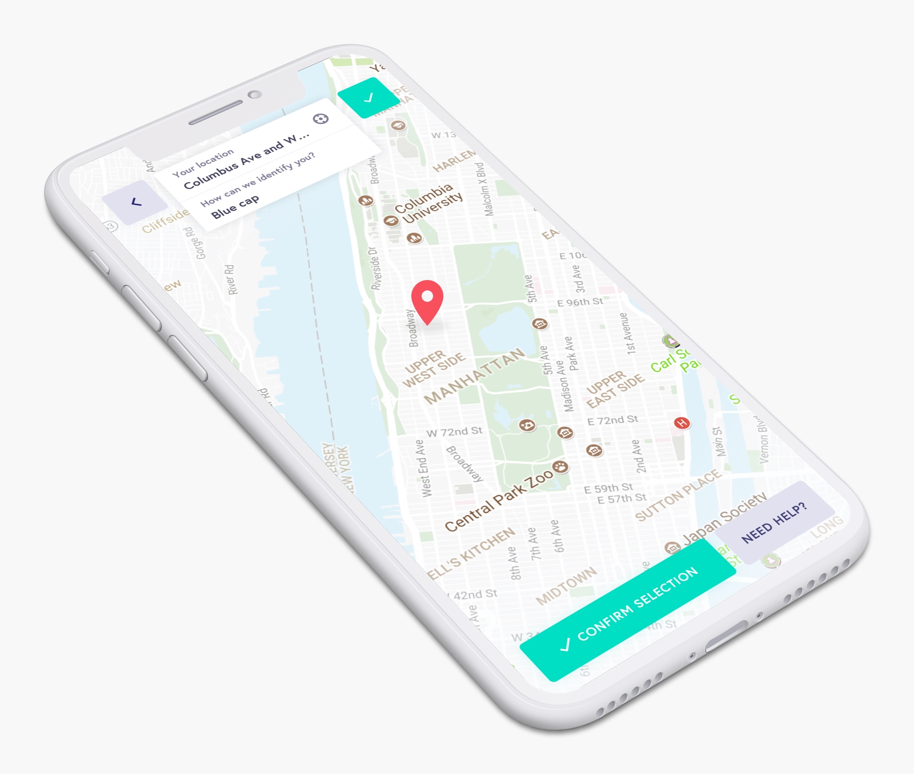 Ubermeds location selection