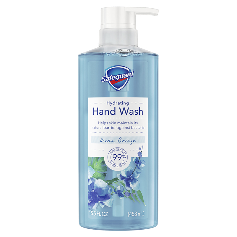 Safeguard Liquid Hand Soap Ocean Breeze Scent 15.5 FL OZ Package Front