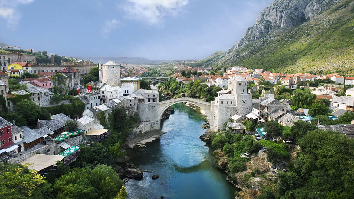 Stadtbild von Mostar
