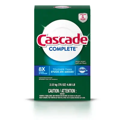 Cascade Complete fresh scent powder dishwashing detergent 75 ounces