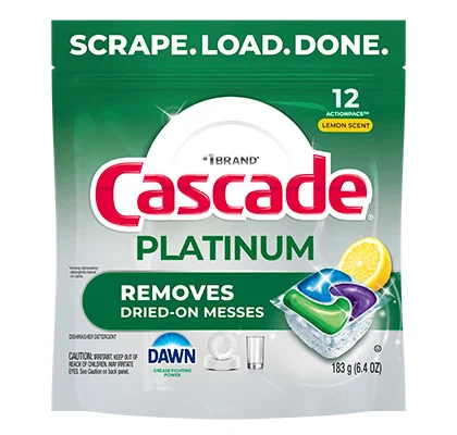 Cascade Platinum Lemon Scent 12ct