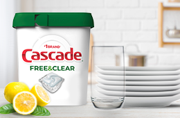 No bleach. No dye. Only Cascade clean. | Cascade Free & Clear
