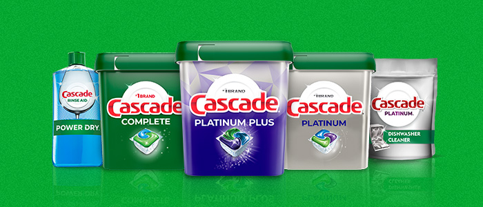 Cascade best products #1 brand for a deep clean