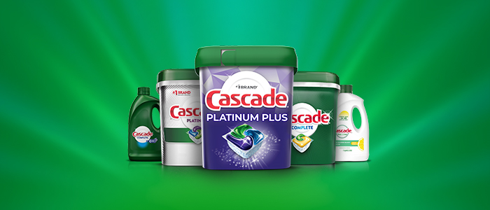 Cascade best products #1 brand for a deep clean