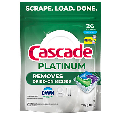 Cascade Platinum ActionPacs™ - Fresh Scent | Cascade Detergent