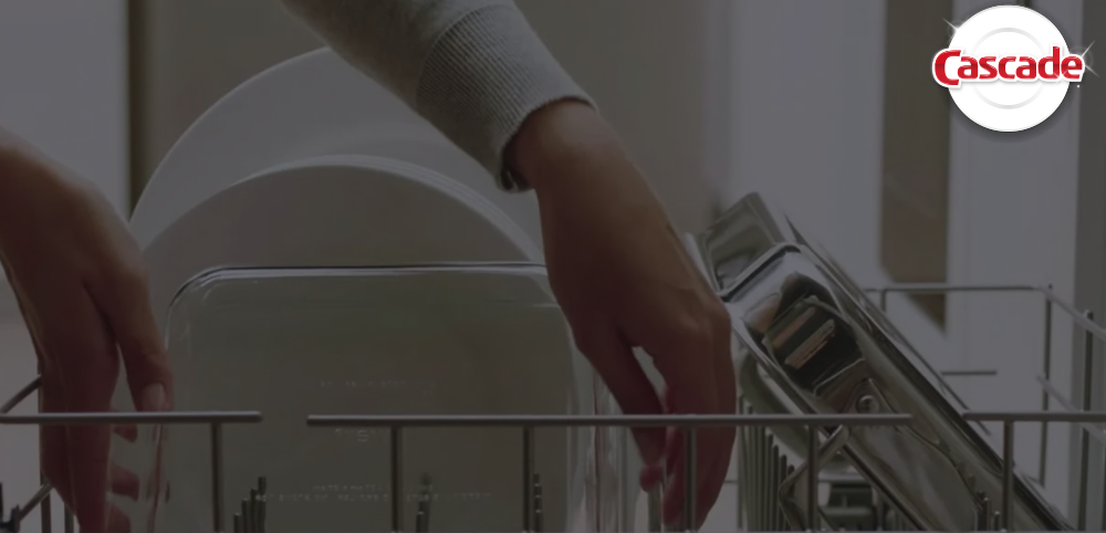 Sparkling clean glassware  without water spots after dishwashing cycle