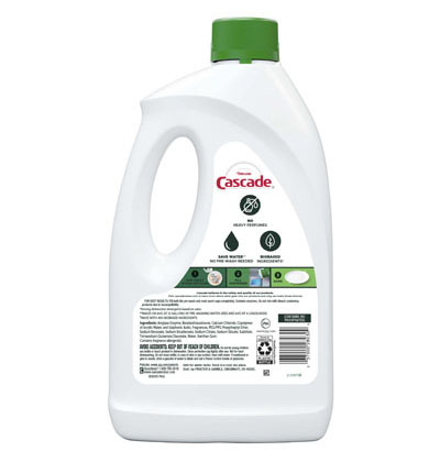 Free & Clear Dishwasher Detergent - Lemon Essence | Cascade Detergent