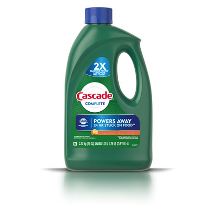 Cascade Complete citrus breeze gel detergent